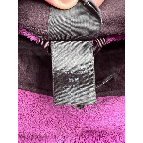 The North Face Osito Jacket Womens M Purple Fleece Teddy Fuzzy Sherpa - Picture 4 of 8